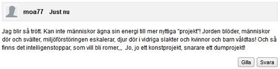 Jämförelser med andra katastrofer och vikten av att veta hur det är att leva som zigenare.