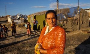 Gypsies in a shanty town in Madrid, Spain
