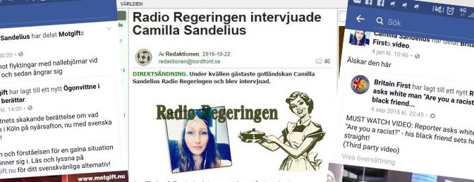 Camilla Sandelius, gotländska medborgargardet och nazismen