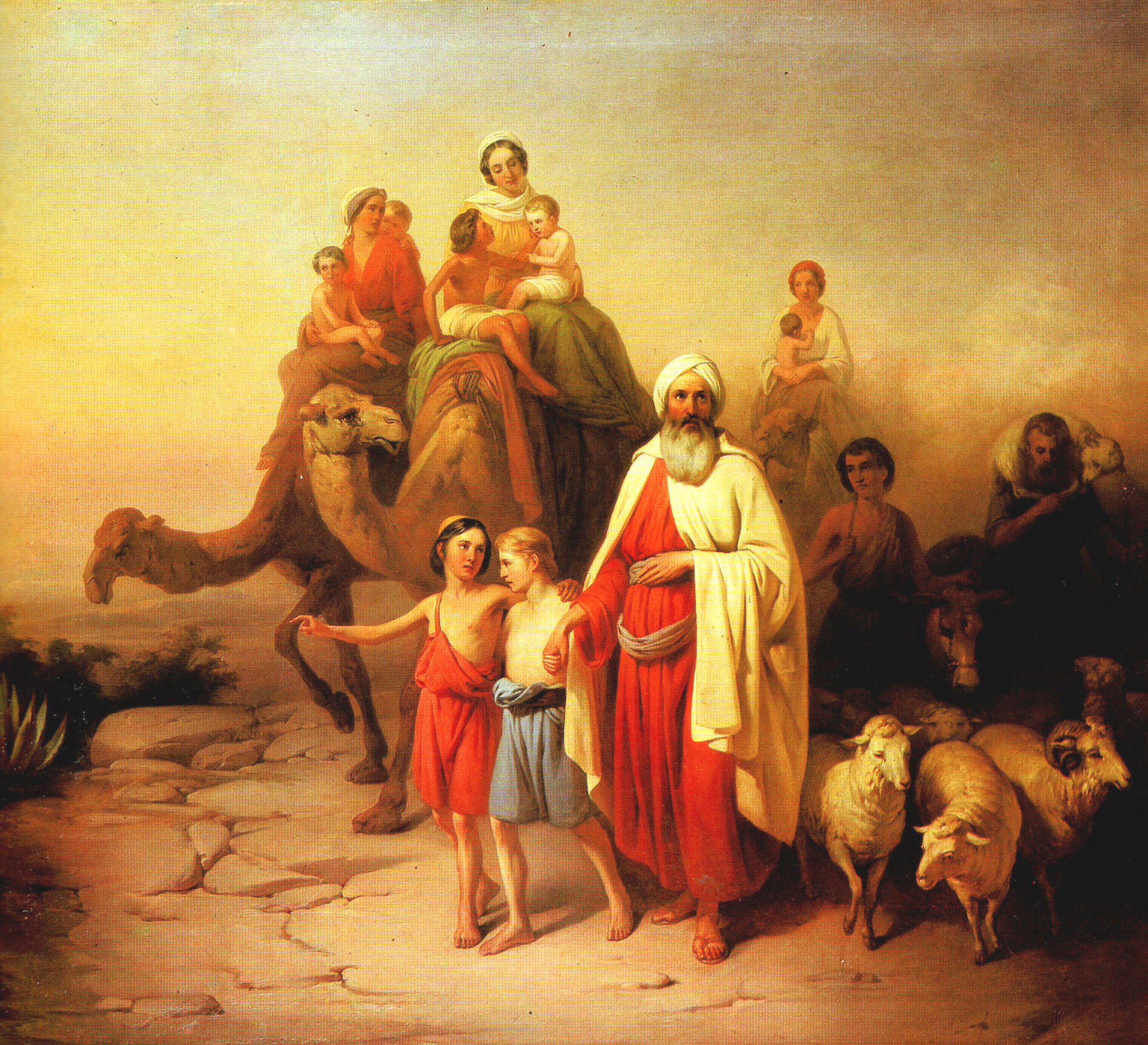 Abraham's Journey from Ur to Canaan, by József Molnár 1850