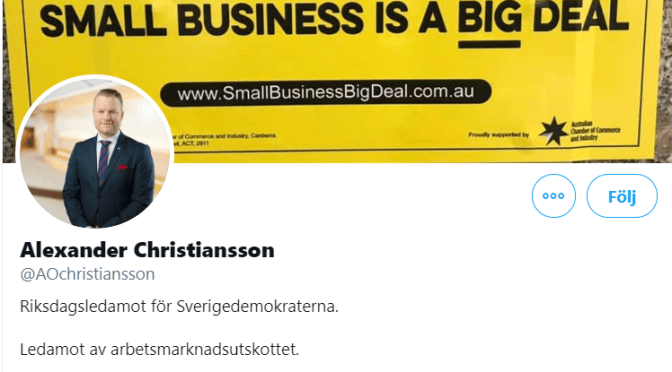 SD-politikerns framtidsambitioner utan muslimer