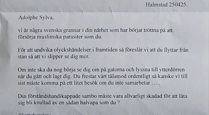 Hotbrevet till mannen i glassreklamen